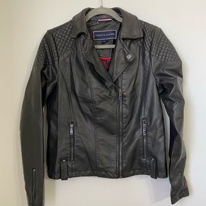 Tommy Hilfiger Faux Leather Moto Jacket
